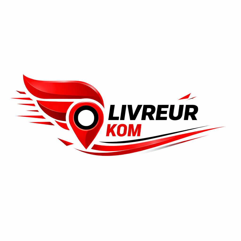Logo dynamique LIVREUR KOM